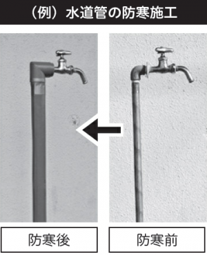 水道管の防寒対策図