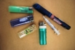 ライター、マジックペン、注射器のプラスチック類