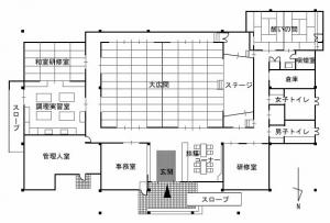 南多久公民館館内図