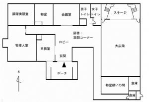 西多久公民館館内図