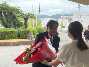 初登庁時の香月市長