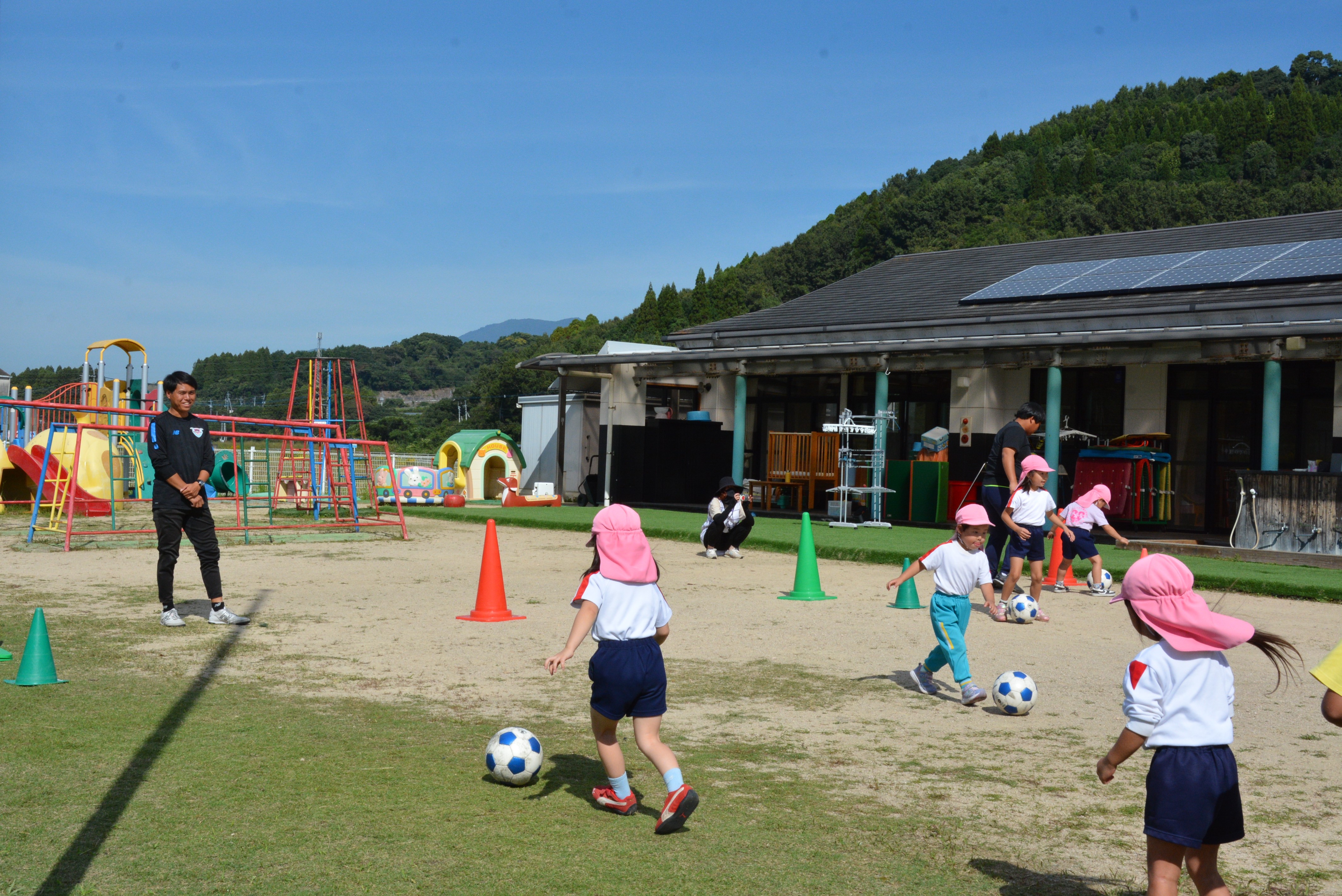 サッカー教室の様子